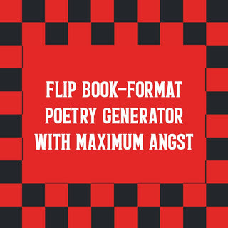 Emo Poetry Generator