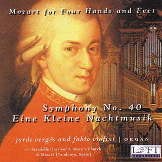 the album cover for Verges/Ciofini - Mozart for Four Hands & Feet