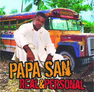 the album cover for Papa San - Real and Personal