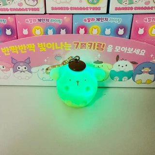 Sanrio Mood Lighting Charaters Figure Key RIng Zipper Charm (Blind Box)