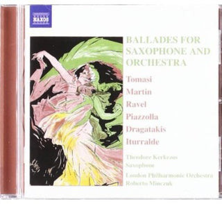 the album cover for Theodore Kerkezos - Ballades for Saxophone & Orchestra