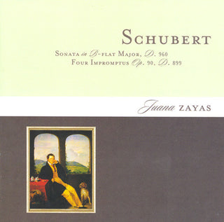 the album cover for Juana Zayas - Juana Zayas Plays Schubert