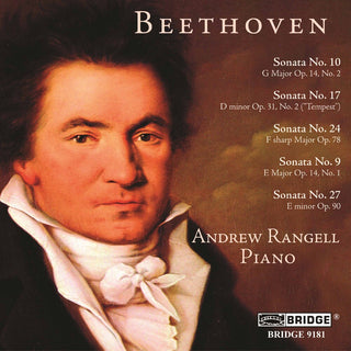 the album cover for ANDREW RANGELL - Beethoven Piano Sonatas