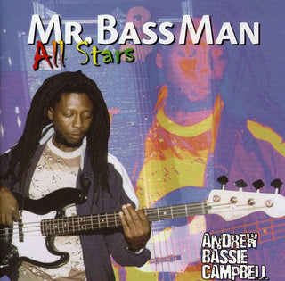 the album cover for Andrew Bassie Campbell - Mr. Bass Man All-Star