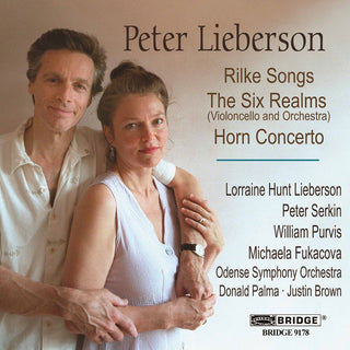 the album cover for Peter Serkin - Rilke Songs