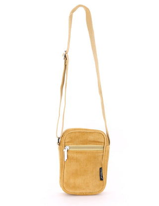 Fydelity Small Crossbody Shoulder Bag - Corduroy Tan