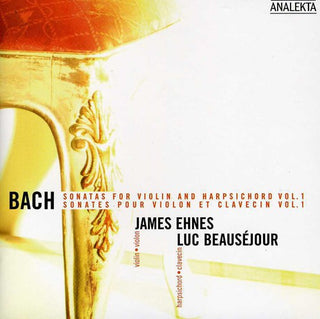 the album cover for J.S. Bach - Sonatas for Violin & Harpsichord 1