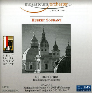 the album cover for Schubert/Berio/Mozart - Rendering Per Orchestra / Sinfonia Concertante
