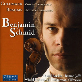 the album cover for Goldmark/Brahms - Violin Concerto