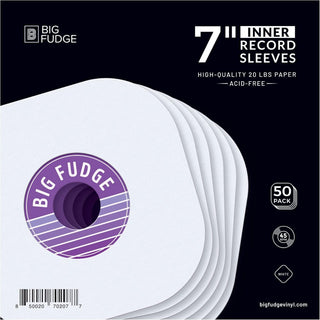 Big Fudge 7" Vinyl Paper Inner Sleeves (50 Pack)
