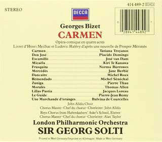 Bizet (London Philharmonic Orchestra, Sir Georg Solti)- Carmen (3CD)