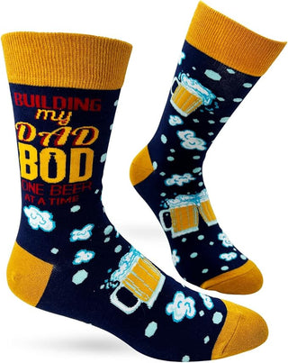 Building My Dad Bod One Beer At A Time Socks