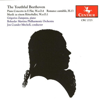 the album cover for Grigorios Zamparas - Youthful Beethoven