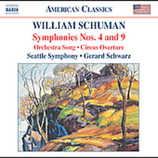 the album cover for Gerard Schwarz - Symphonies 4 & 9