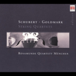 the album cover for Schubert/Goldmark - String Quartets