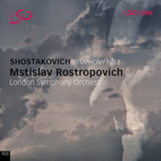 the album cover for Mstislav Rostropovich - Symphony 8