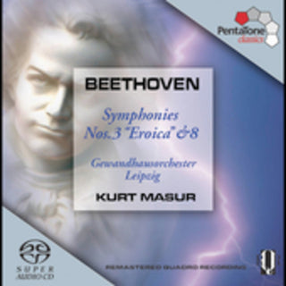 the album cover for L.V. Beethoven - Symphonies 3 & 8