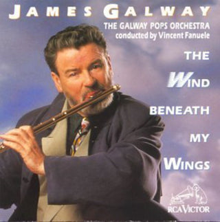 the album cover for James Galway - Wind Beneath My Wings