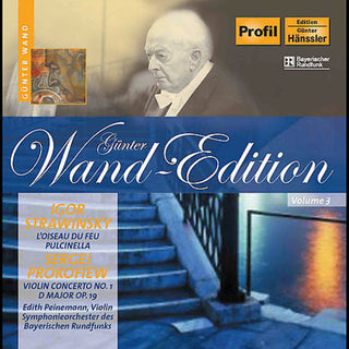 the album cover for Günter Wand - L'oiseau Du Feu / Violin Concerto