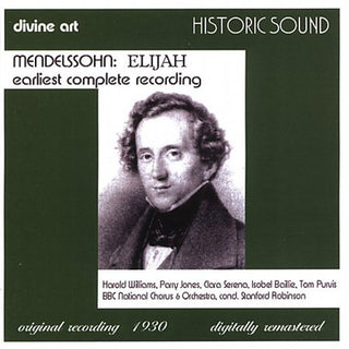 the album cover for Stanford Robinson - Elijah