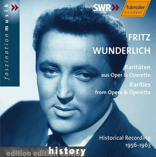 the album cover for Fritz Wunderlich - Rarities from Opera & Operetta