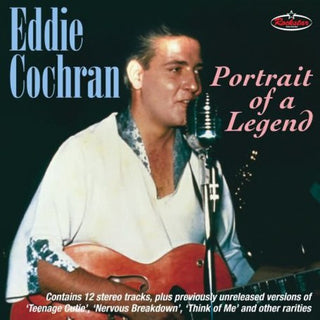 the album cover for Eddie Cochran - Portrait Of A Legend [Import]