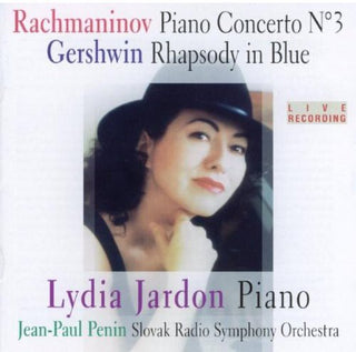 the album cover for Rachmaninoff/Gershwin - Piano Concerto / Rhapsody in Blue