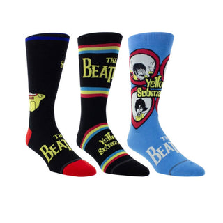 The Beatles Yellow Submarine Gift Box Crew Sock 3 Pack (One Size)