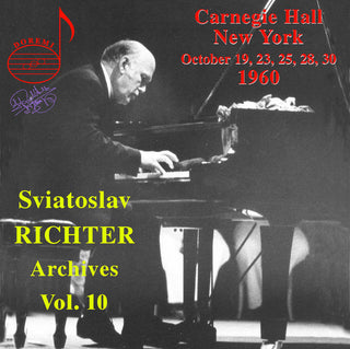 the album cover for Sviatoslav Richter - From the Archives 10: Sviatoslav Richter Plays