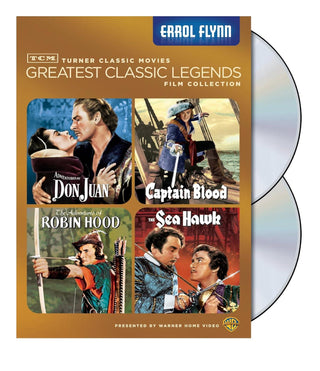 Errol Flynn: Greatest Classic Legends Film Collection (Adventures Of Robin Hood/Captain Blood/Sea Hawk/ Adventures of Dan Juan)(Line Through Barcode)(Sealed)