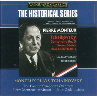 the album cover for Pierre Monteux - Monteux Plays Tchaikovsky