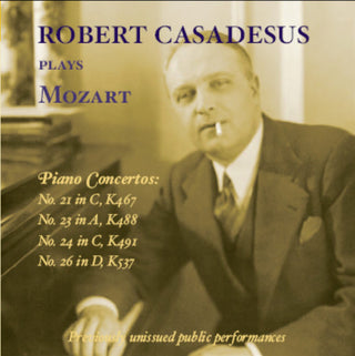 the album cover for ROBERT CASADESUS - Robert Casadesus Plays Mozart