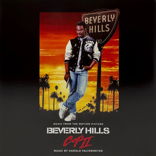 Beverly Hills Cop II Soundtrack (Clear w/ Black & Red Splatter Vinyl, Large Top Seam Split)