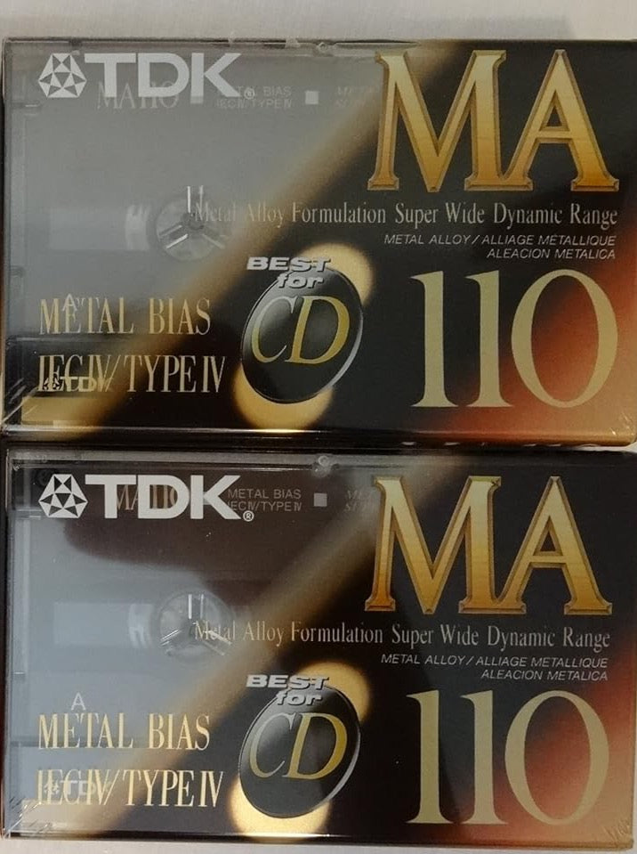 TDK Metal Bias MA-110 Blank Cassette (2-pk)
