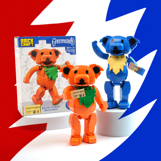 Grateful Dead Stealie Blue Dancing Bear Brickcraft Building Brick Kit