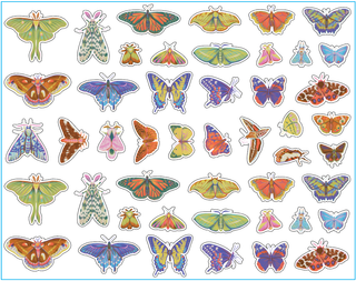 Butterflies & Moths Sticker Set
