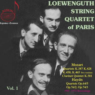 the album cover for Loewenguth Quartet - Plays Mozart & Haydn 1