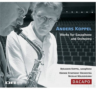 the album cover for Anders Koppel - Works for Saxophone