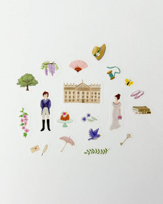 Pride and Prejudice Curious Library Washi Stickers