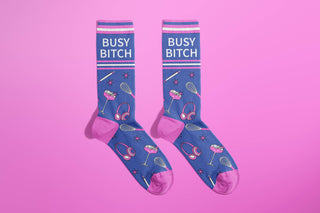 Busy Bitch Socks (gifts for mom, funny gifts)