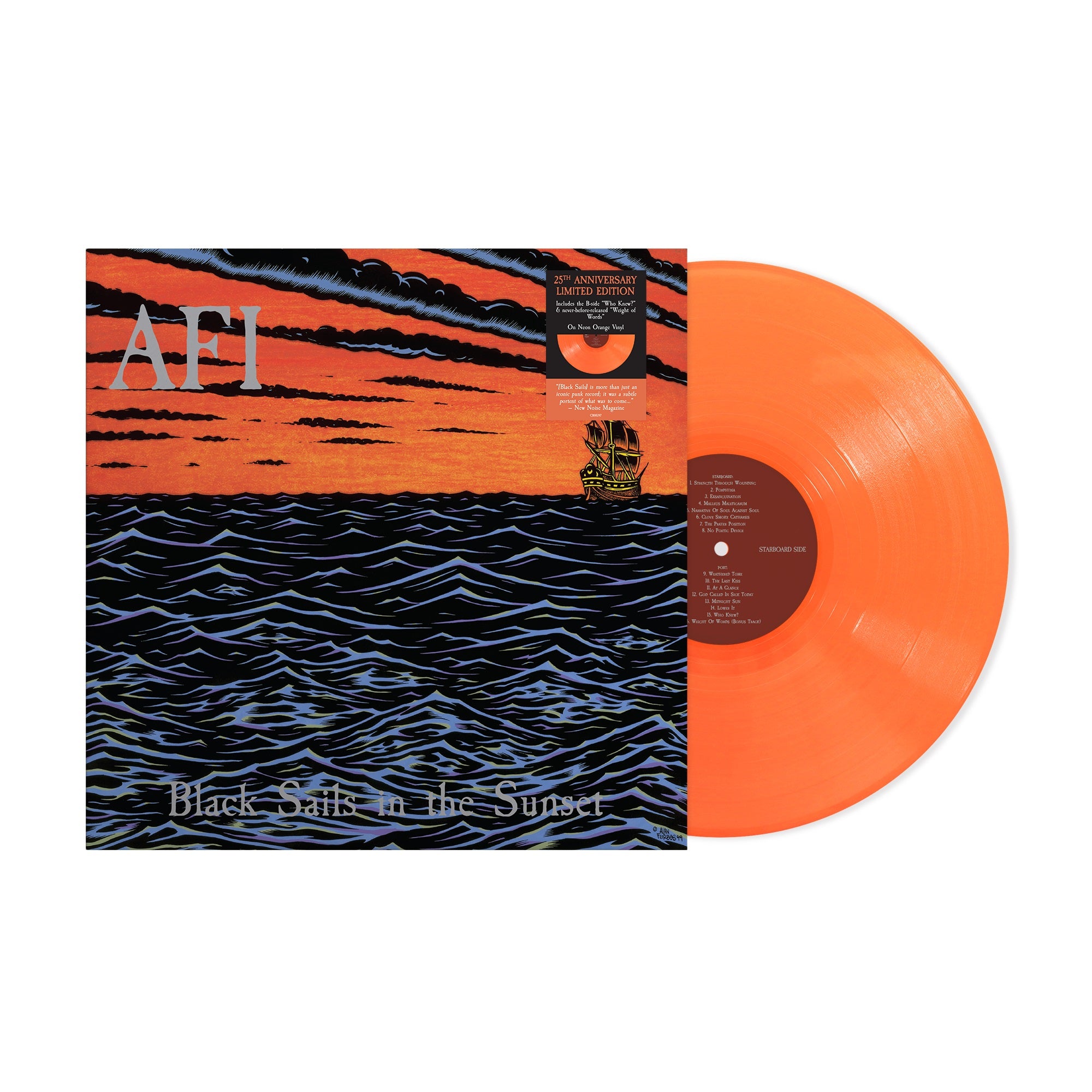 AFI- Black Sails in the Sunset (25th Anniversary Edition) [Neon Orange LP] (PREORDER)