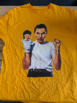 Sparks Pulling Rabbits Out Of A Hat 40th Anniversary T-Shirt, Yellow, L