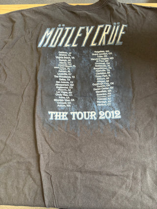 Motley Crue The Tour 2012 T-Shirt, Black, 2XL