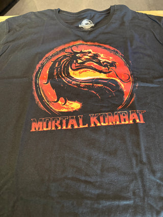 Mortal Kombat Logo T-Shirt, Black, 2XL