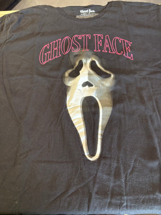 Scream Ghostface Mask T-Shirt, Black, 2XL