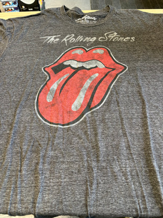 Rolling Stones Logo T-Shirt, Charcoal, 2XL