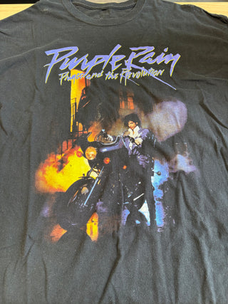 Prince Purple Rain T-Shirt, Black, 2XL