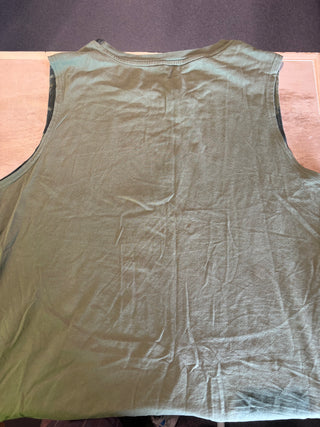 Sleep Token Camo Logo Sleeveless T-Shirt, Green, M