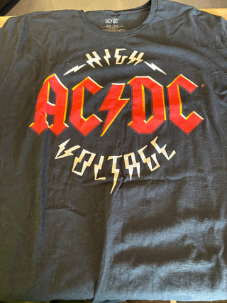 AC/DC High Voltage Logo T-Shirt, Black, 2XL