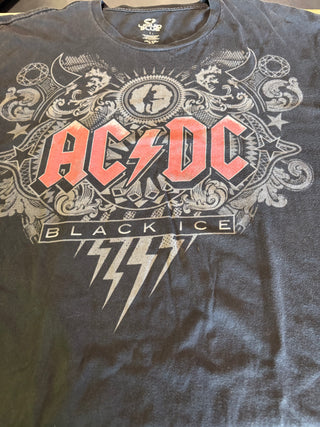 Liquid Blue AC/DC Black Ice T-Shirt, Black, XL